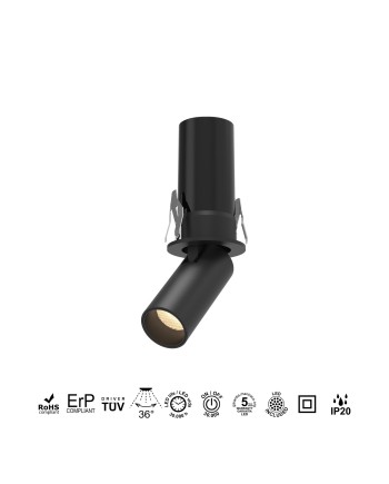 GARDA Mini * FOCO EMPOTRAR 5W 2700K NEGRO